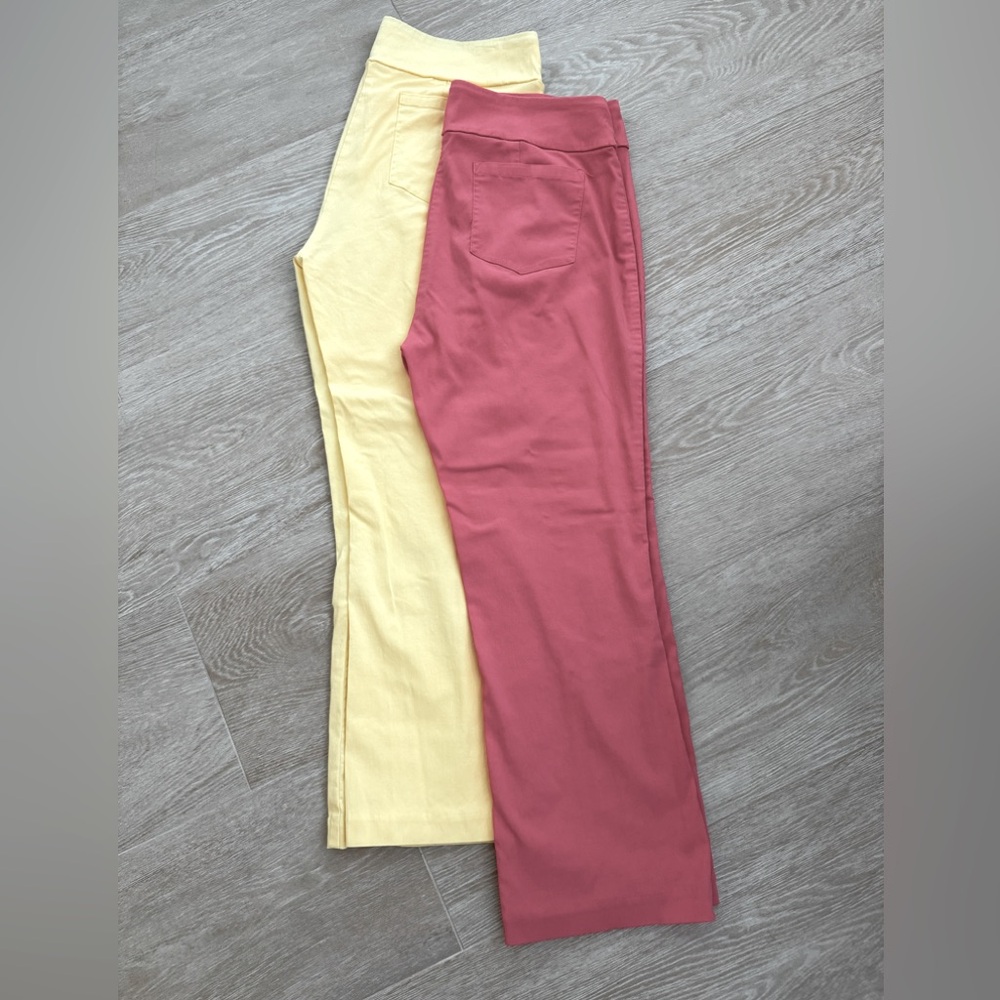 J. McLaughlin Ivy Pants Yellow & Coral
